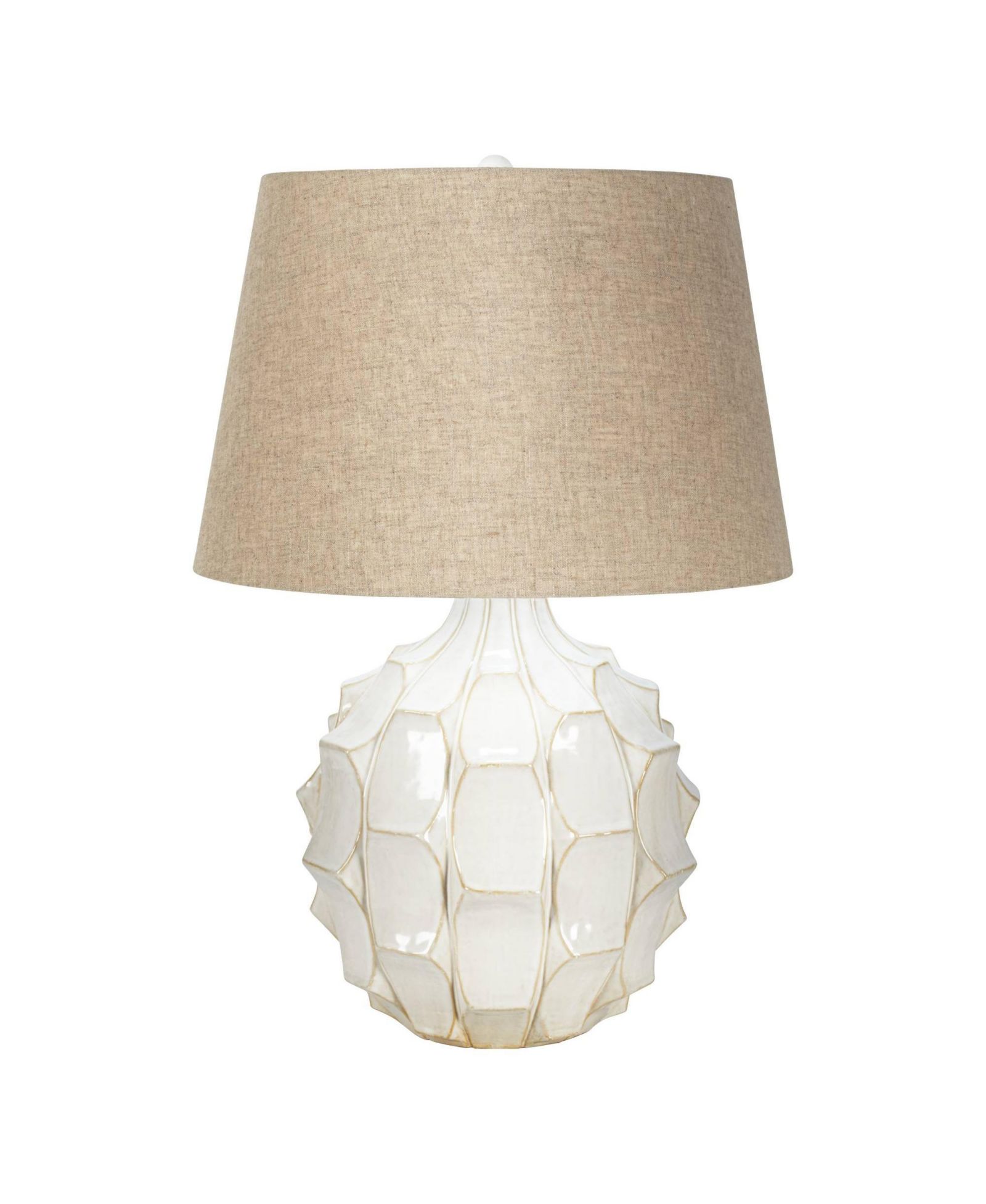Настольная лампа Possini Euro Design Cosgrove Modern Mid Century Glazed Ceramic with Table Top Dimmer Linen Drum