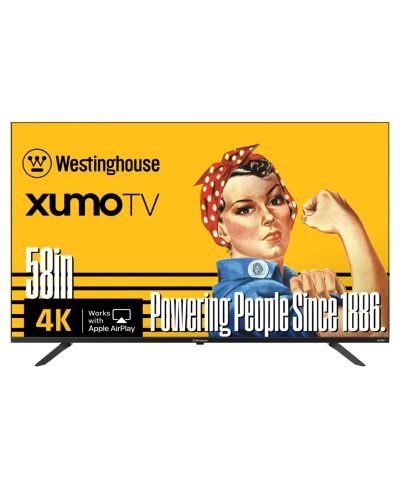 Smart TV Westinghouse 58" 4K UHD – Xumo TV с HDR10, Dolby Vision/Atmos, Bluetooth и Apple AirPlay