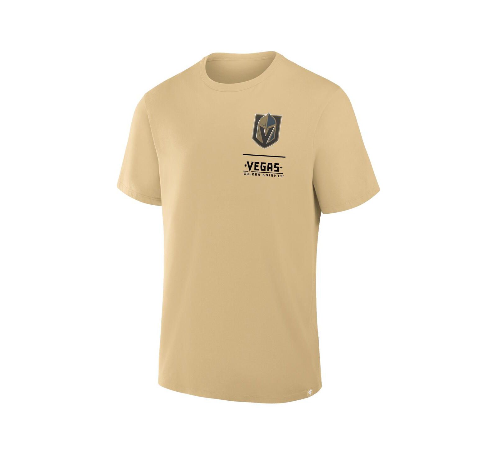Мужская футболка Fanatics Gold Vegas Golden Knights Crash The Net Legacy
