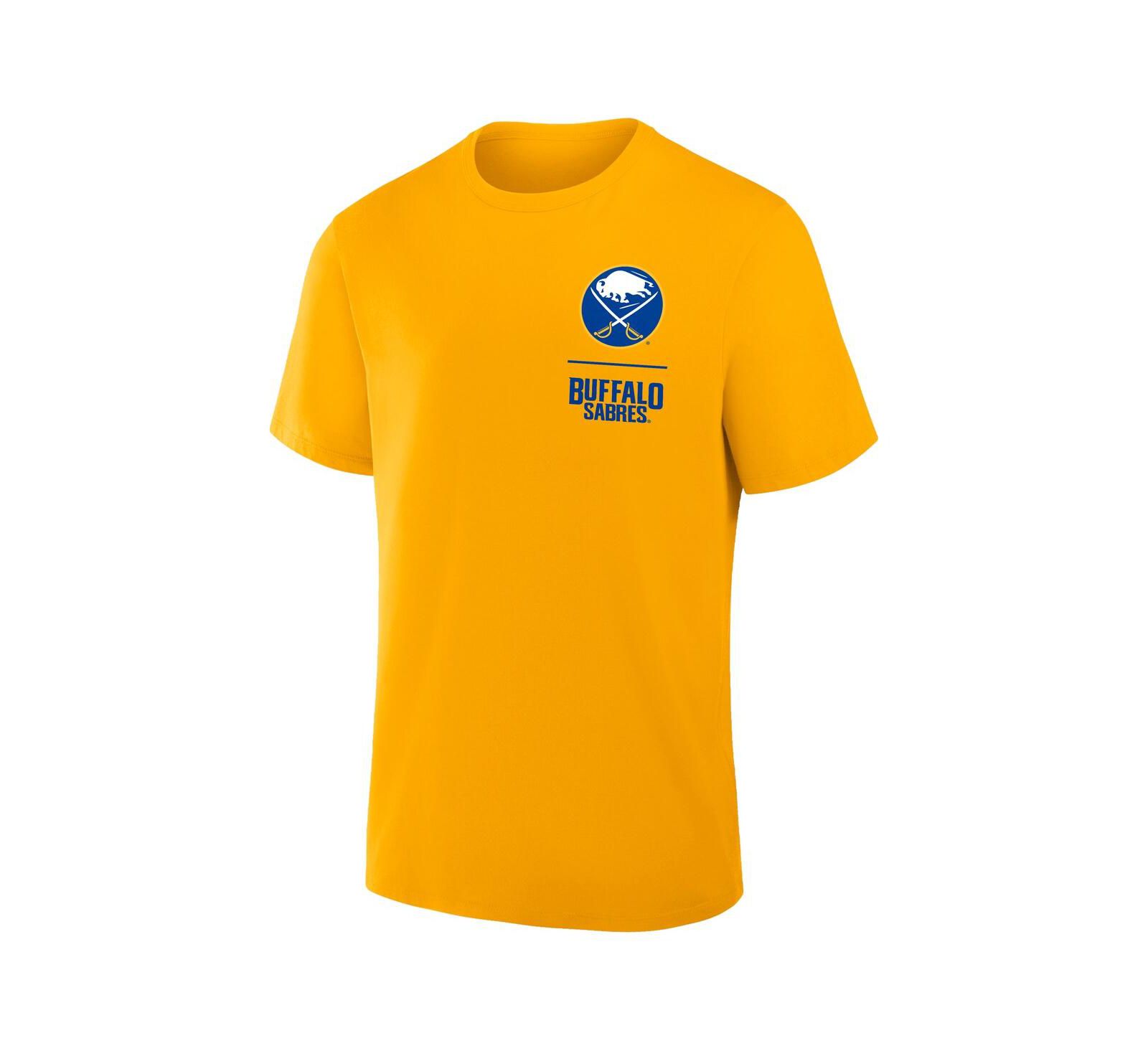 Fanatics Men's Gold Buffalo Sabres Crash The Net Legacy T-Shirt