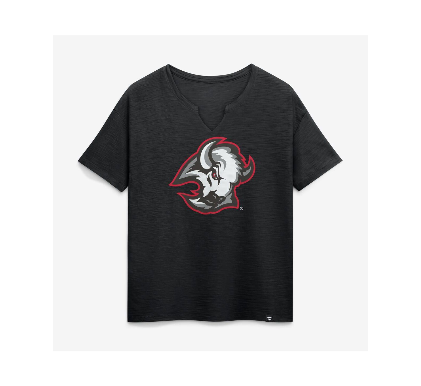 Футболка Fanatics Women's Black Buffalo Sabres Competition Stadium Slub Boxy