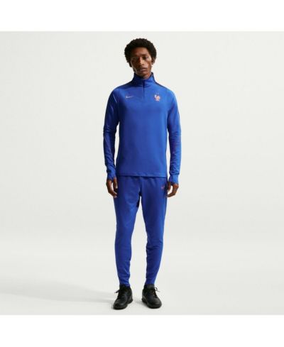 Nike Мужской топ France National Team 2026 Strike Dri-FIT Quarter-Zip синего цвета