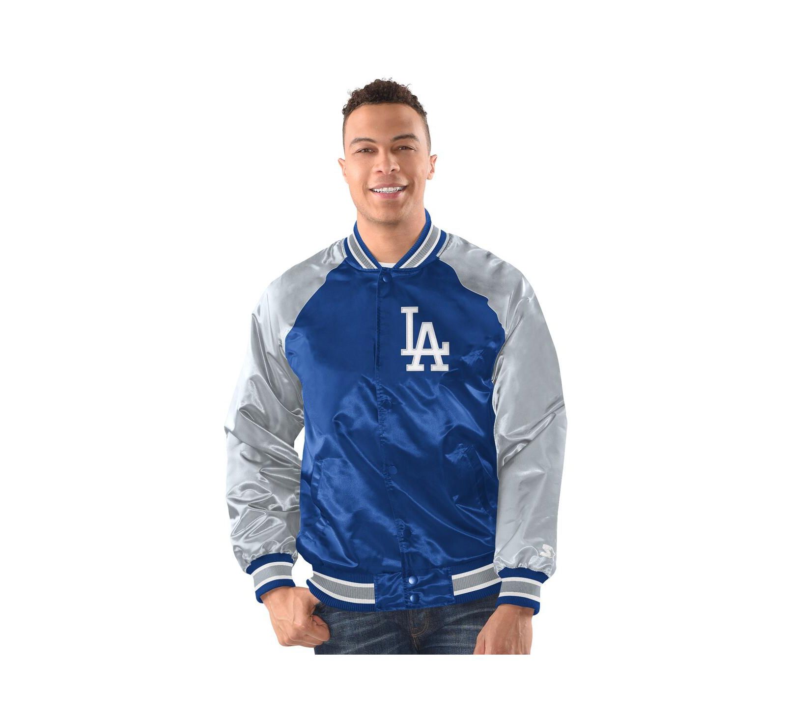Мужская куртка Starter Detroit Tigers Raglan Blitz Varsity, темно-синий/оранжевый