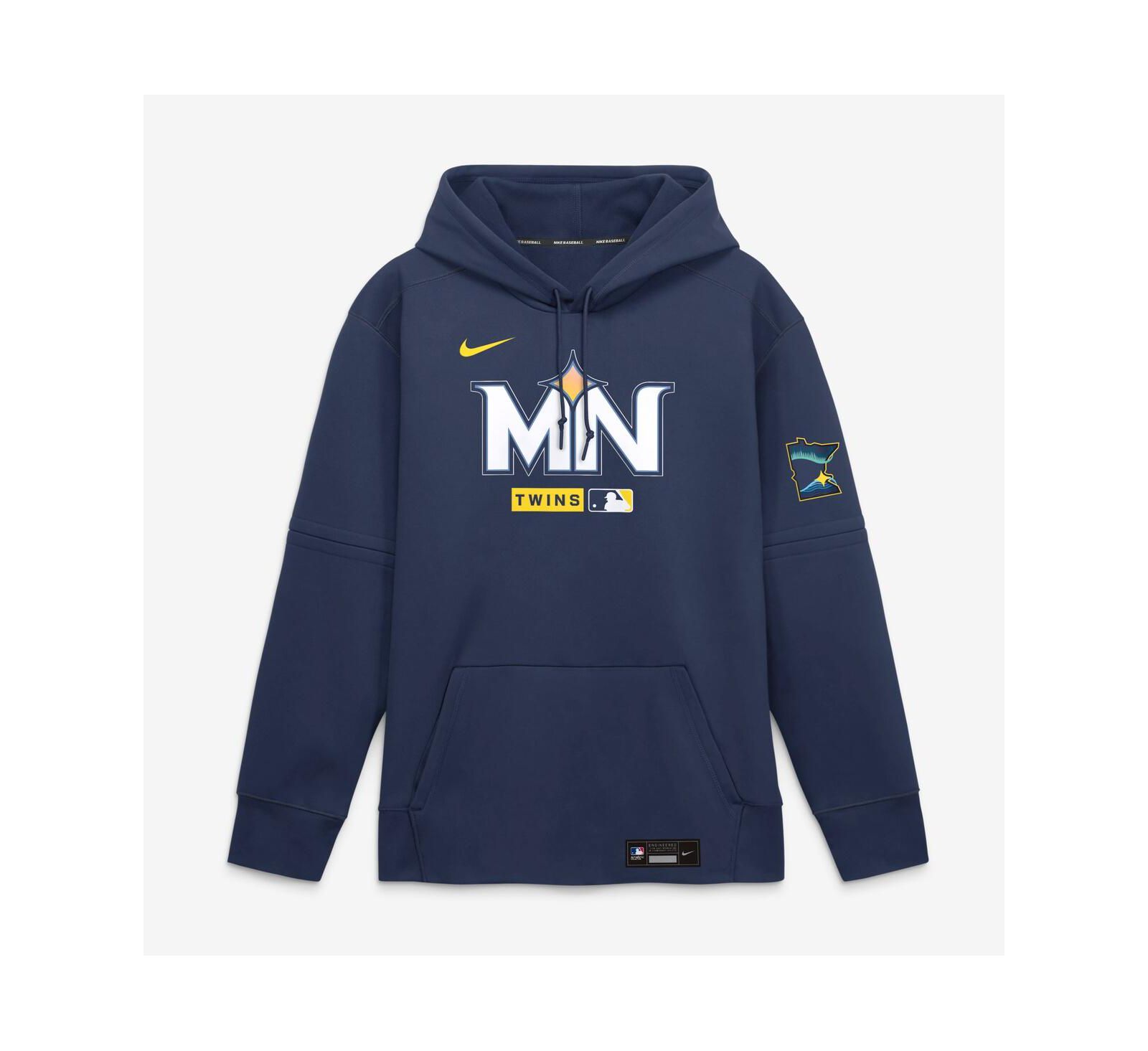 Мужское худи Nike Navy Minnesota Twins Authentic Collection City Connect Therma-FIT