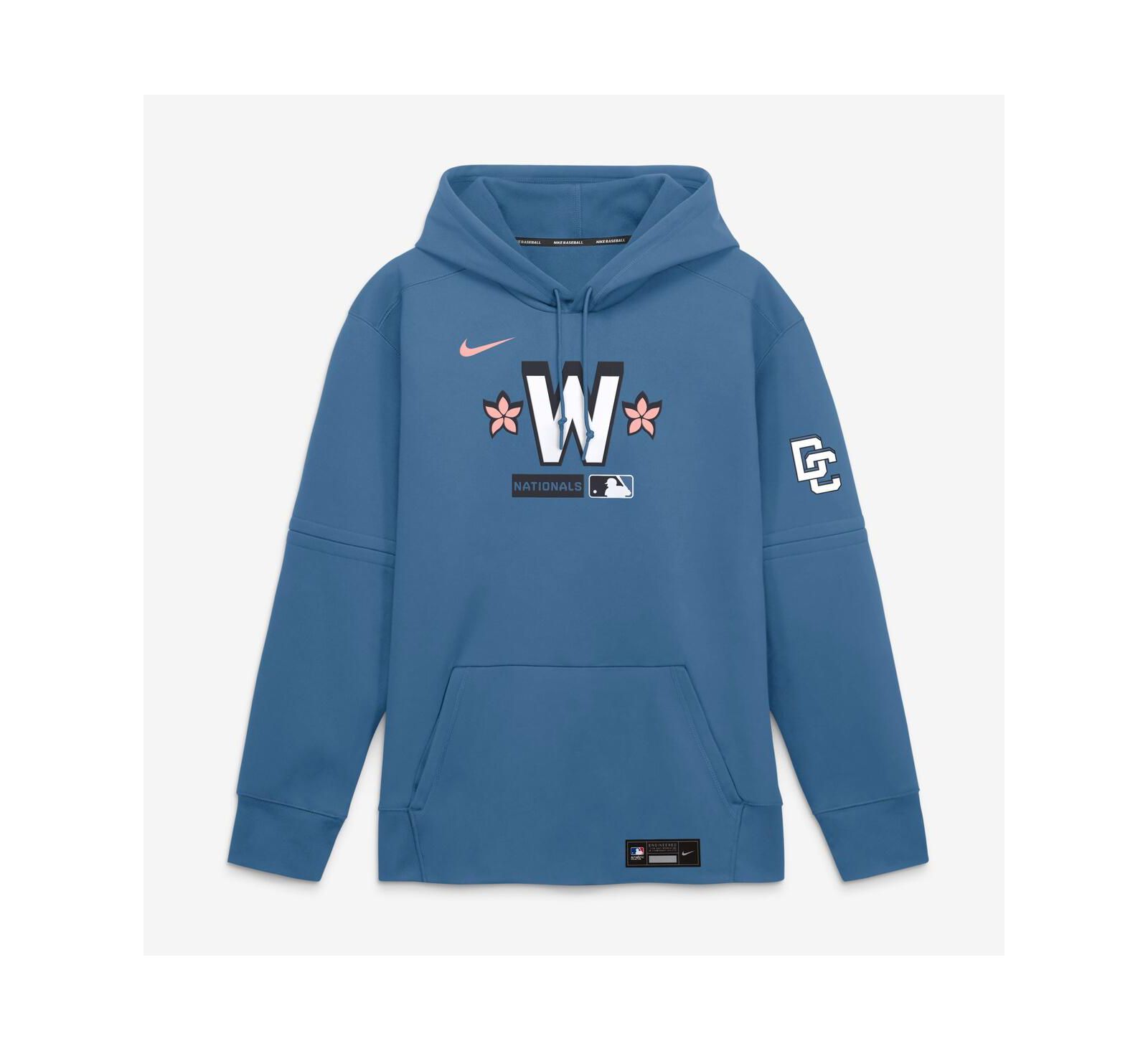 Nike Мужское худи Therma-FIT Washington Nationals, синее