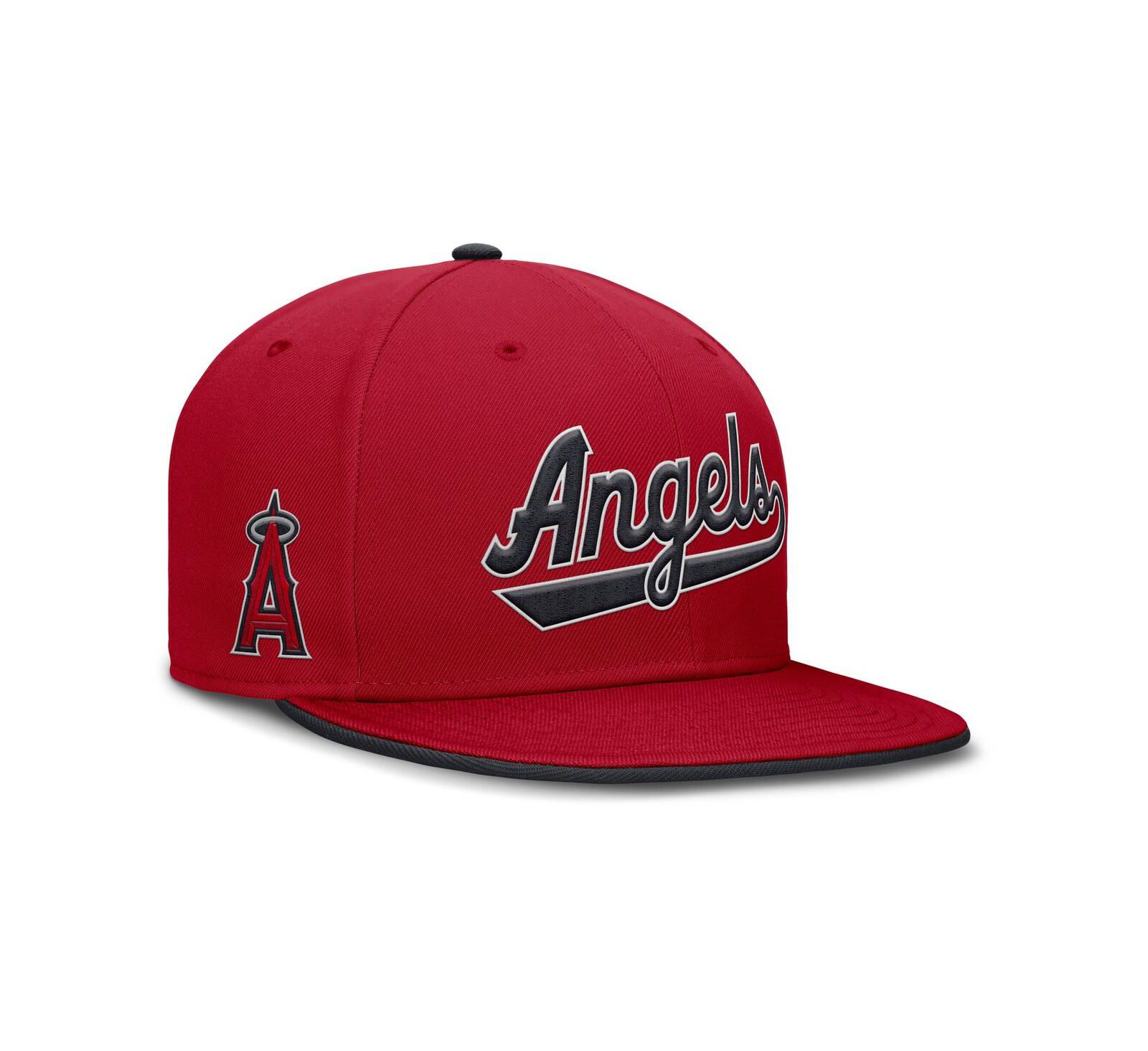 Nike Men's Red Los Angeles Angels Primetime Dri-FIT Round Bill True Fitted Hat
