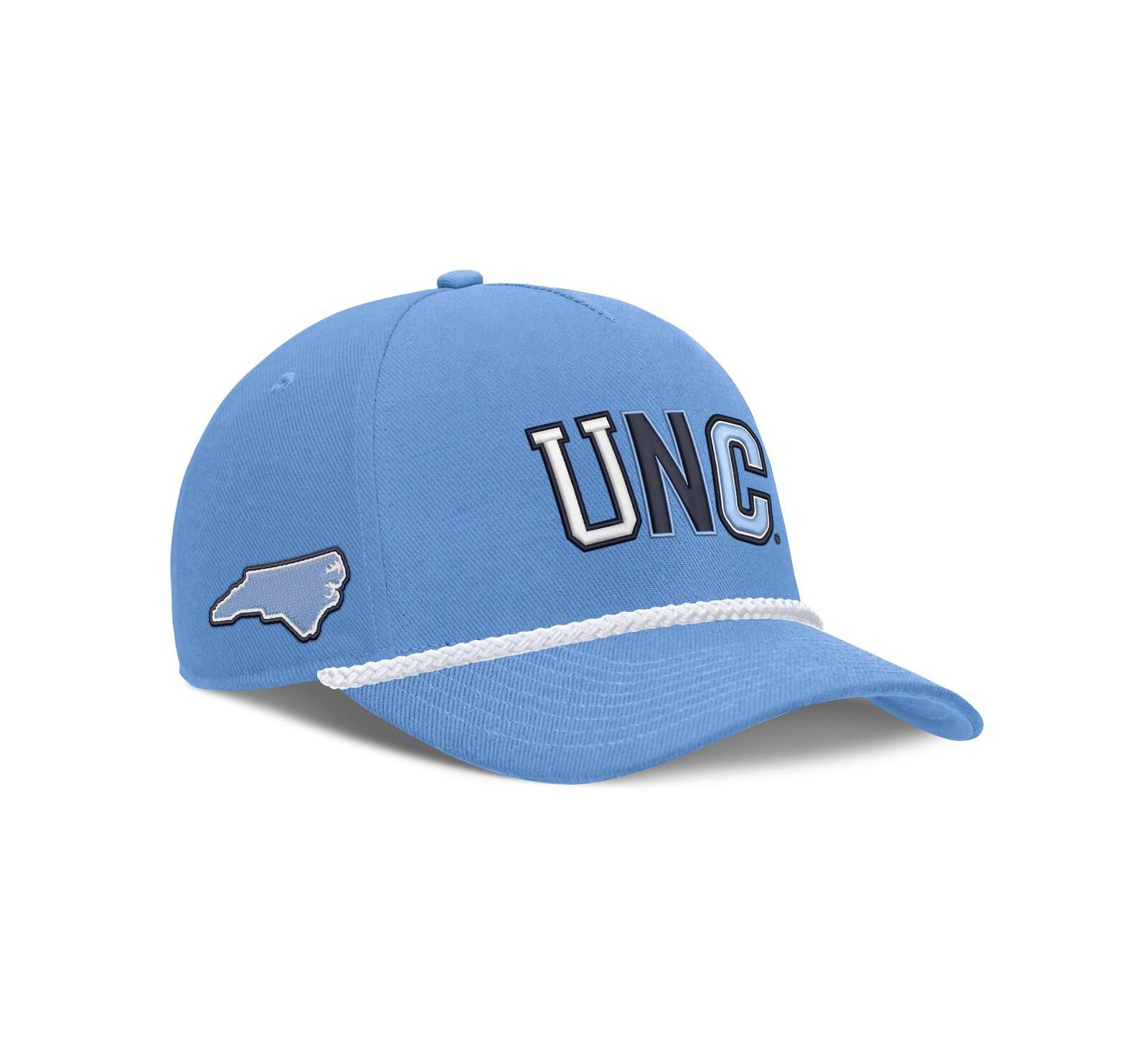 Кепка Nike Men's and Women's North Carolina Tar Heels 2026 Basketball Refresh 5-Panel Rope Rise Light Blue