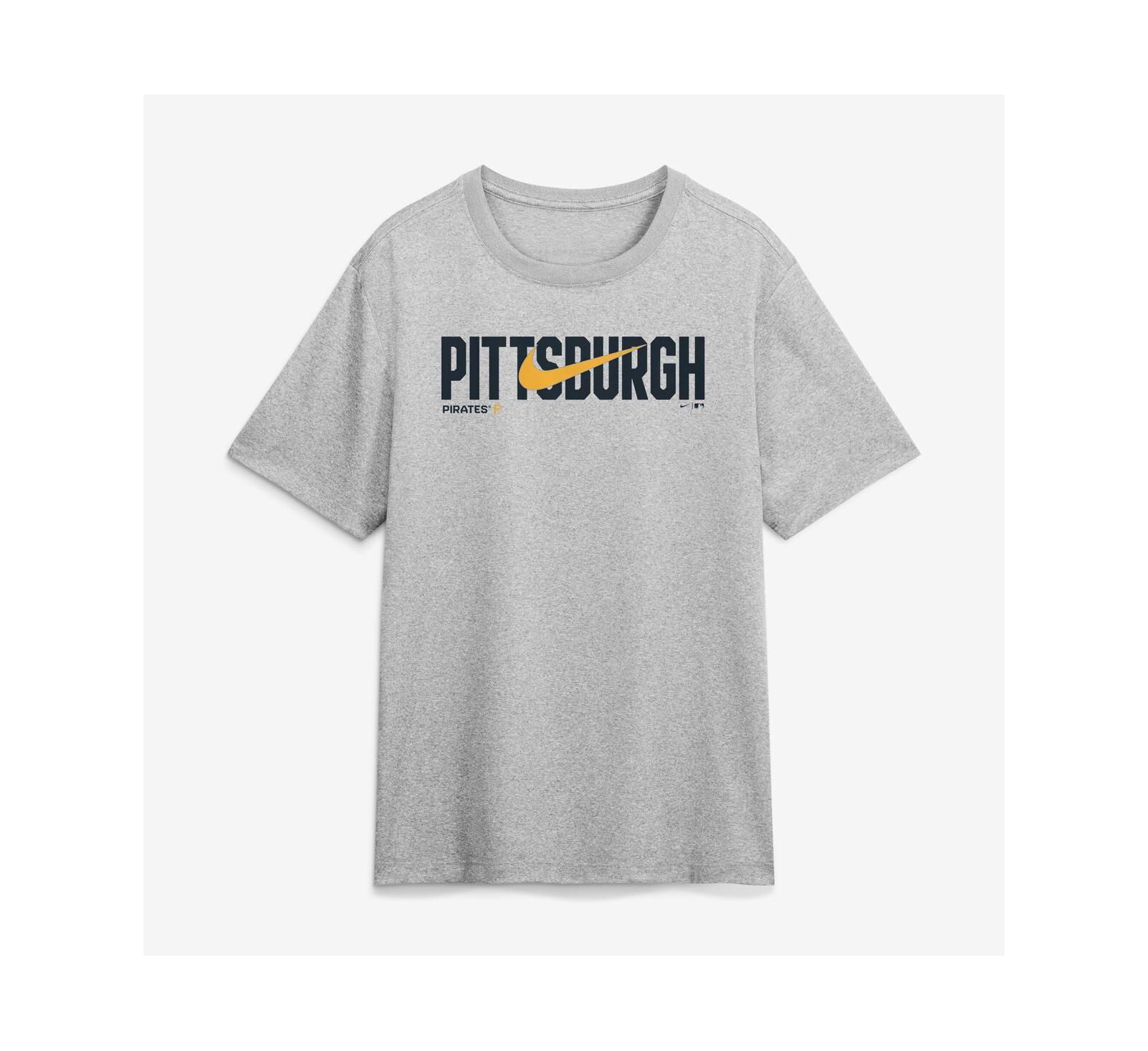 Nike Men's Heather Gray Pittsburgh Pirates Swoosh Legend Dri-FIT T-Shirt