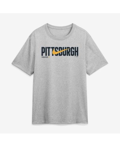 Nike Men's Heather Gray Pittsburgh Pirates Swoosh Legend Dri-FIT T-Shirt