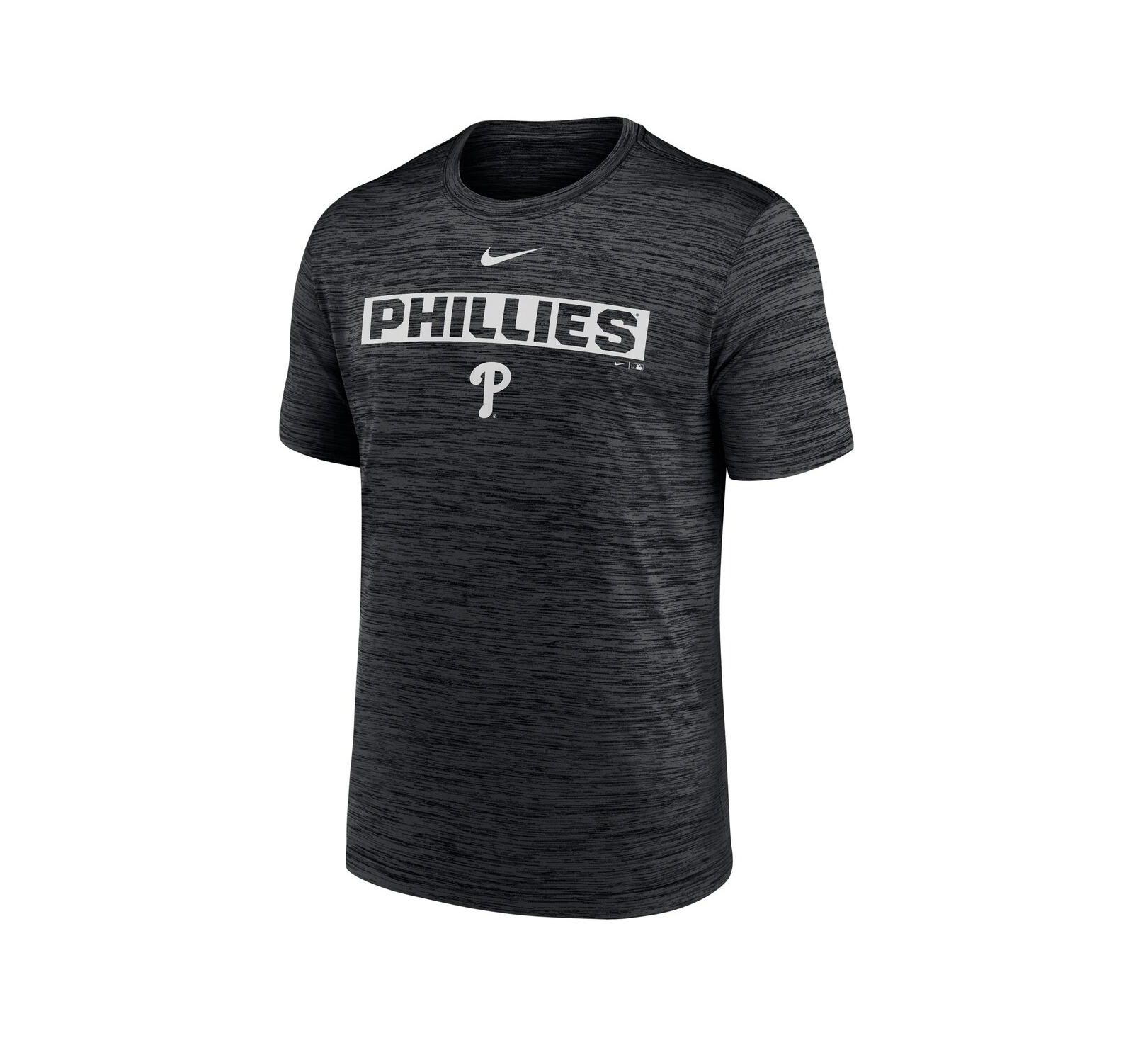 Nike Men's Black Philadelphia Phillies Velocity Dri-FIT T-Shirt