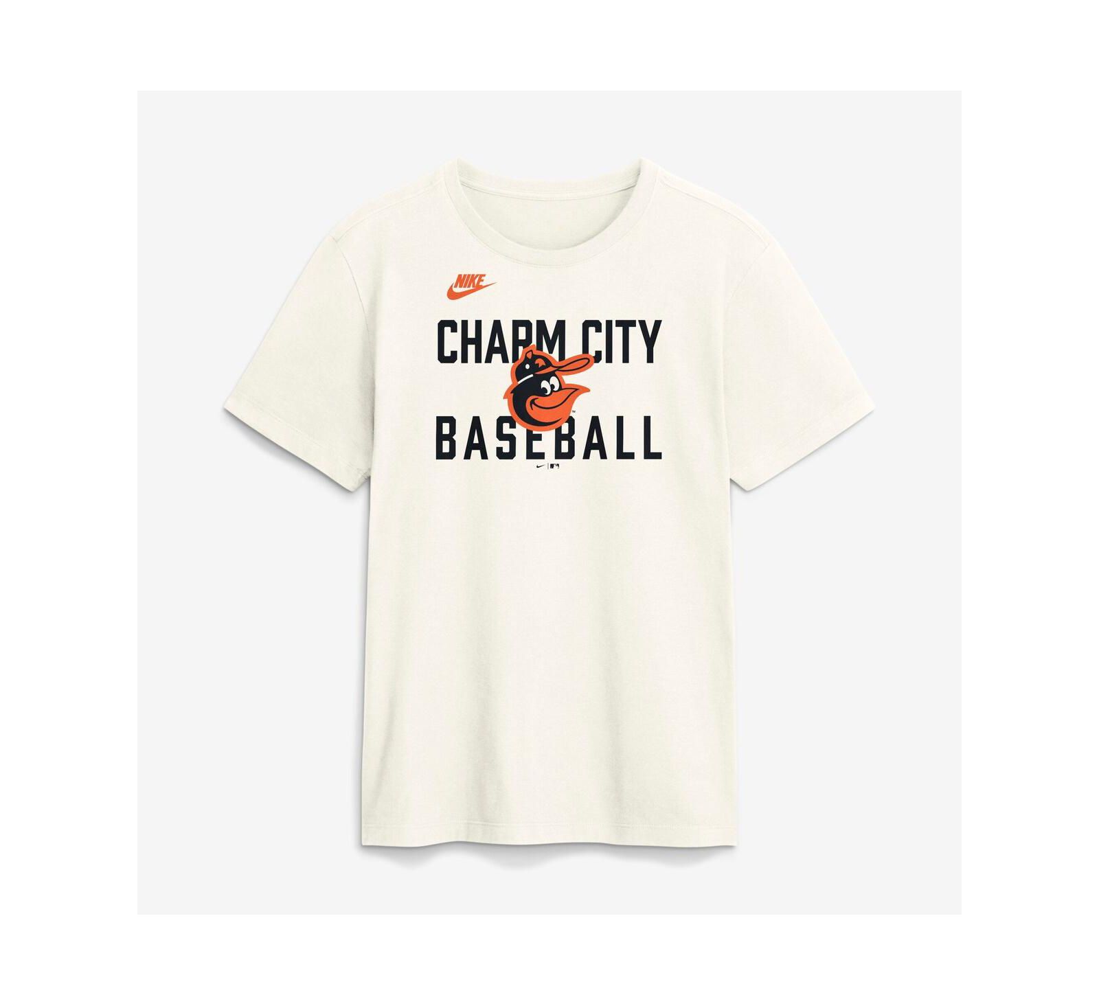 Мужская футболка Nike Baltimore Orioles Cooperstown Collection '70s Inspired, кремовая