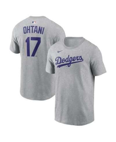 Мужская футболка Nike Shohei Ohtani Heather Gray Los Angeles Dodgers