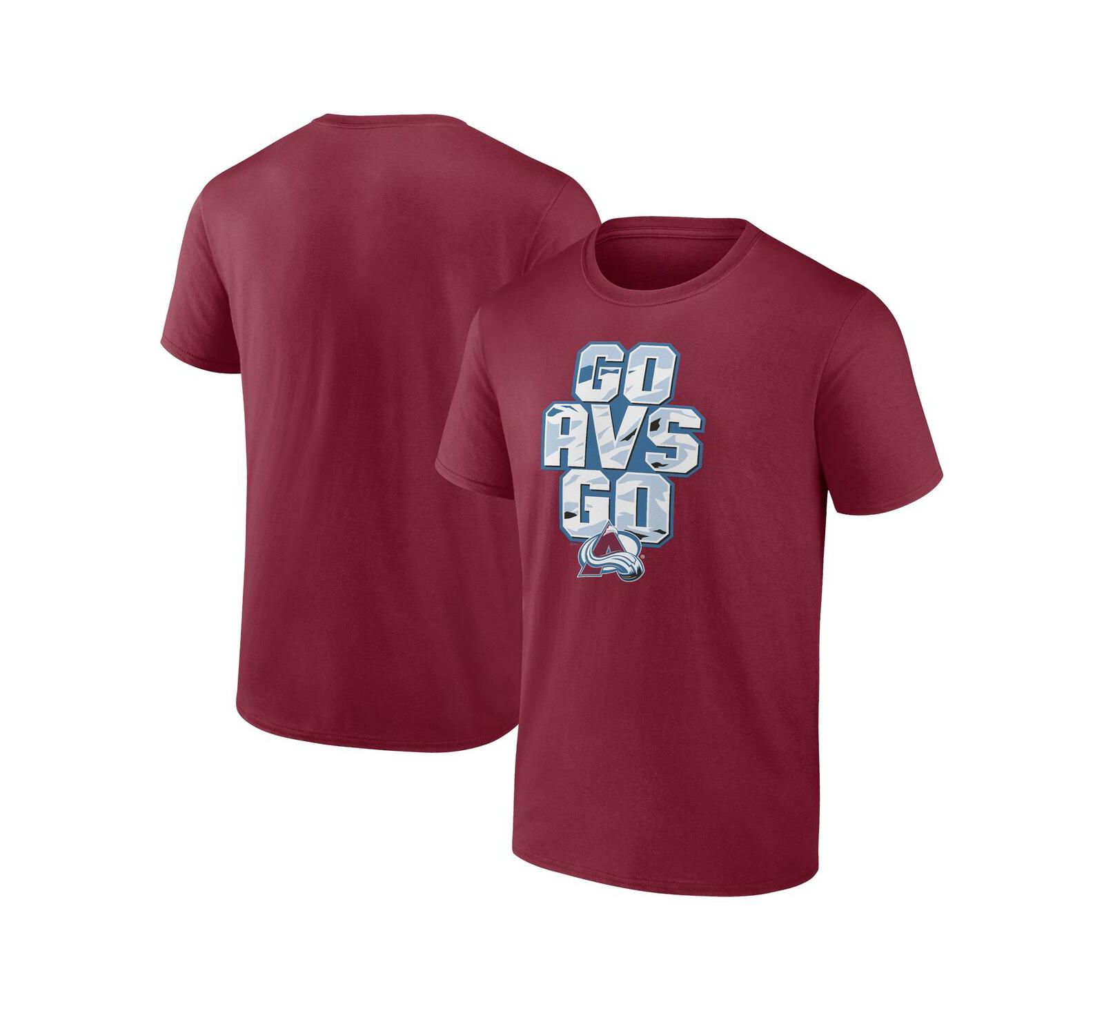 Мужская футболка Fanatics Burgundy Colorado Avalanche Local