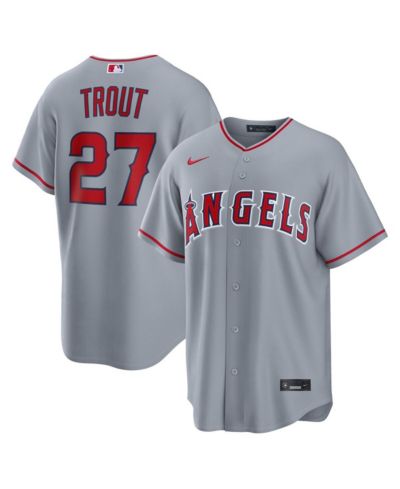 Nike Мужская джерси Mike Trout Los Angeles Angels, Gray