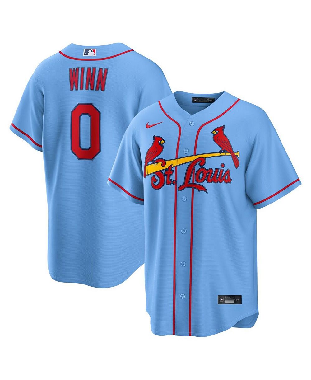 Джерси Nike Men's Masyn Winn Light Blue St. Louis Cardinals Alternate Replica