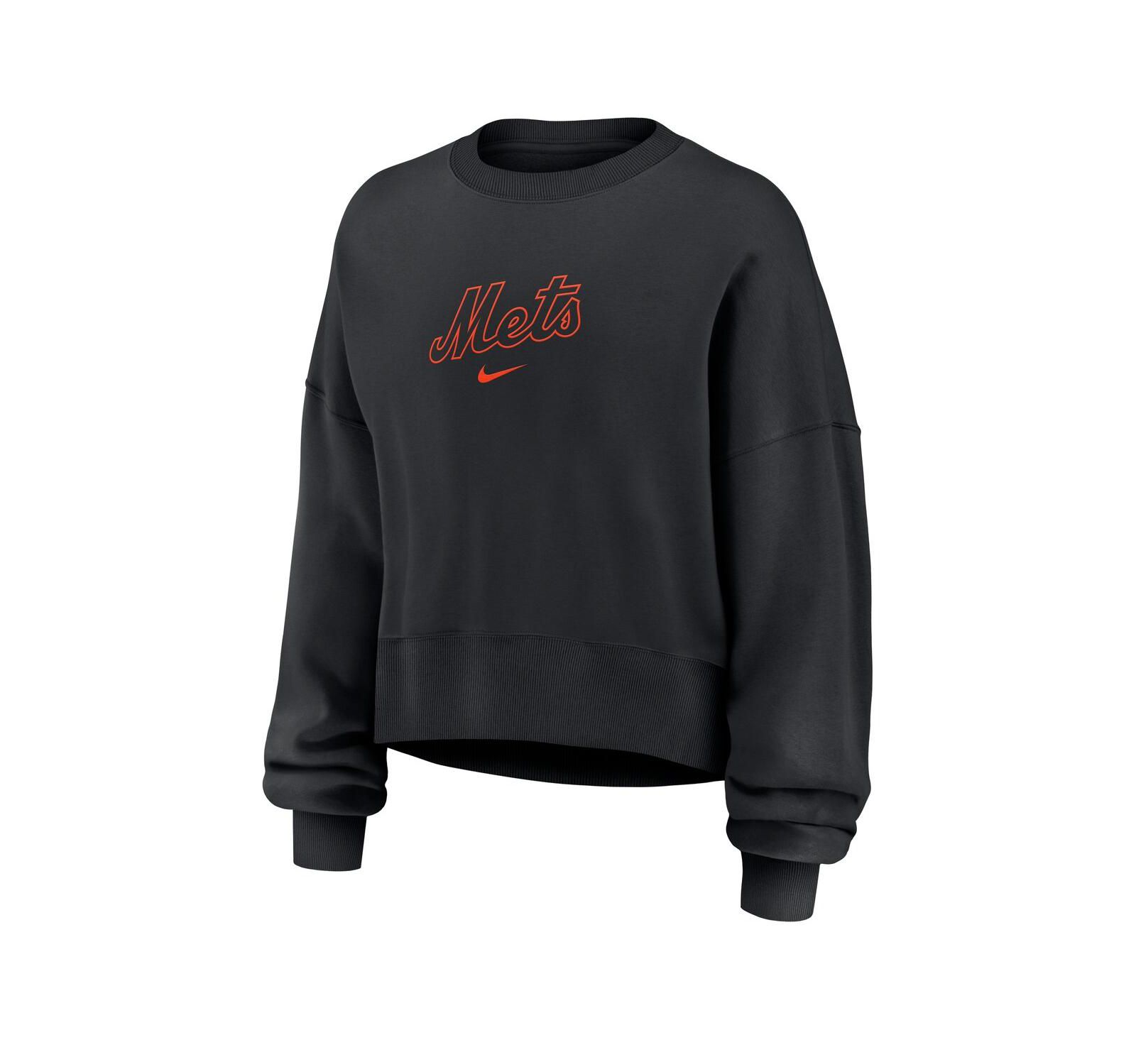 Nike Women's Black New York Mets Oversized Primetime Sweatshirt