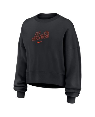 Nike Women's Black New York Mets Oversized Primetime Sweatshirt
