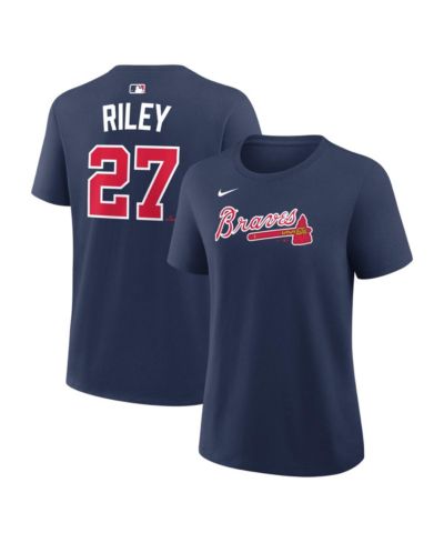Футболка Nike Women's Austin Riley Navy Atlanta Braves Name & Number