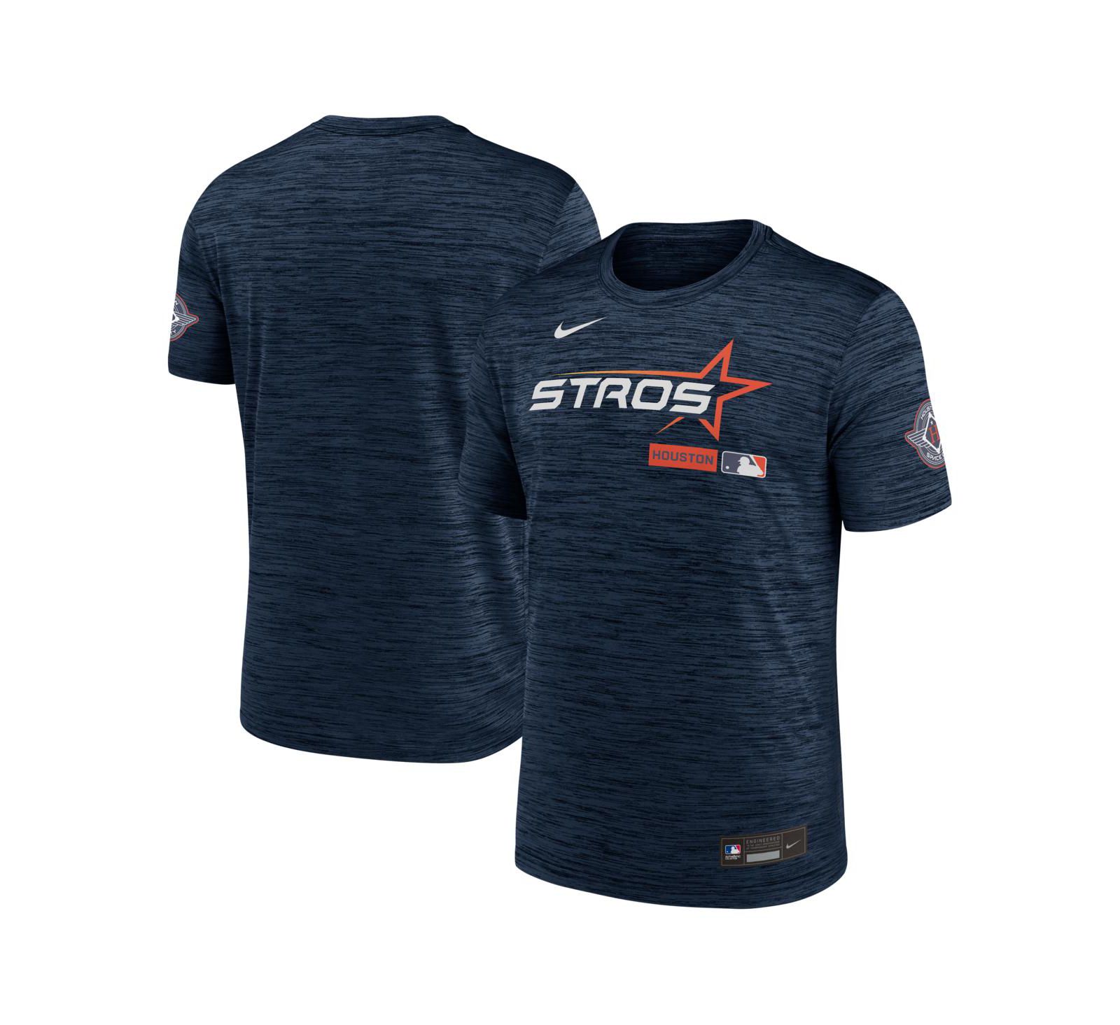 Nike Men's Navy Houston Astros Authentic Collection City Connect Velocity Dri-FIT T-Shirt