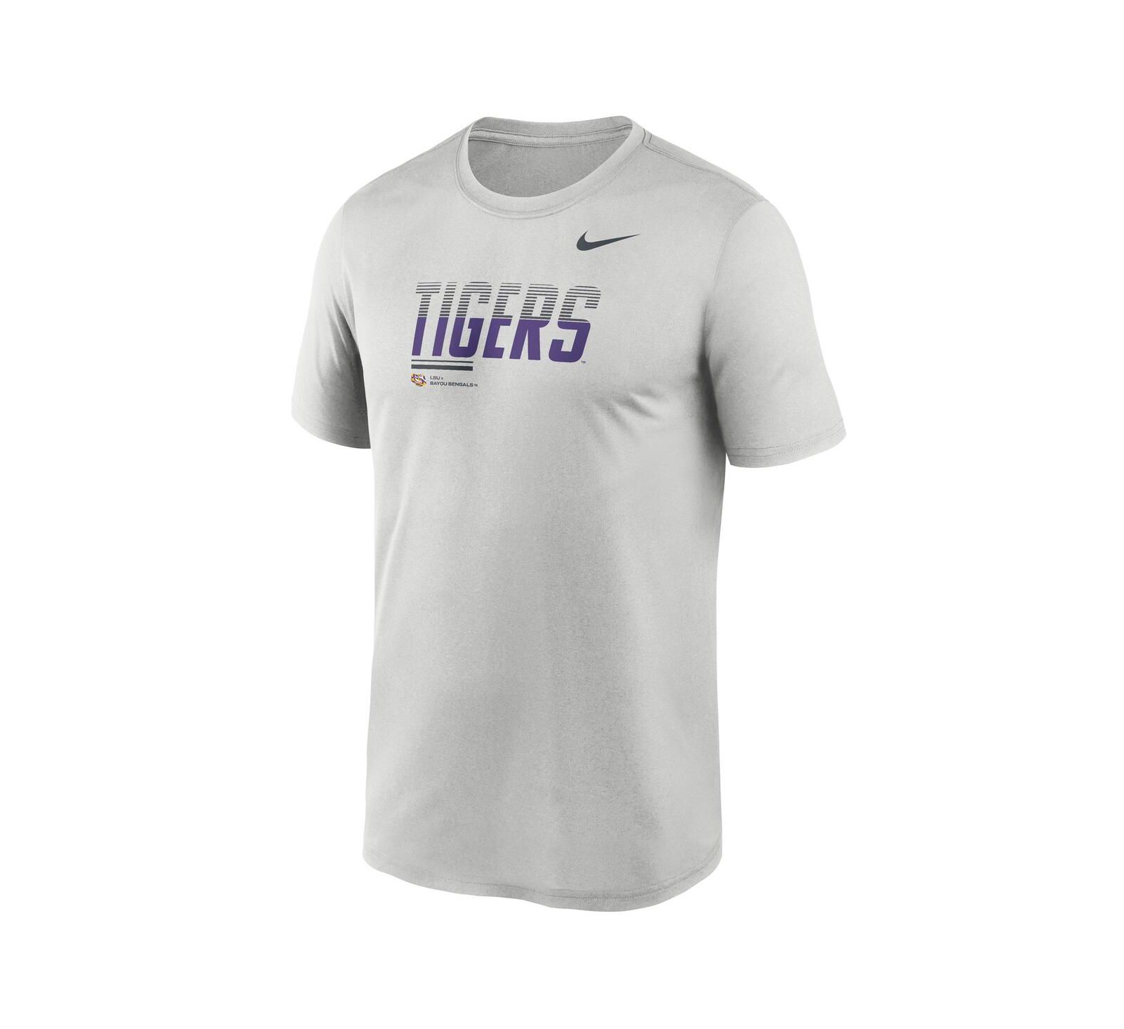 Мужская футболка Nike Gray LSU Tigers Sideline Legend Dri-FIT