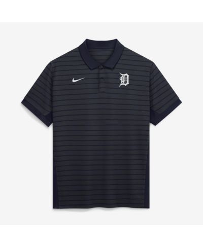 Nike Мужская поло с полосками Detroit Tigers Dri-FIT
