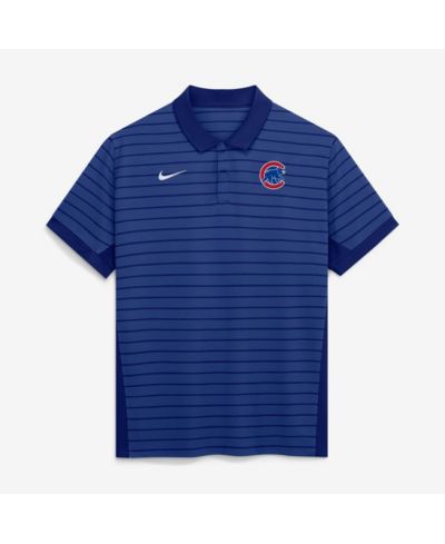Мужская рубашка-поло Nike Chicago Cubs Authentic Collection Striped Victory Dri-FIT
