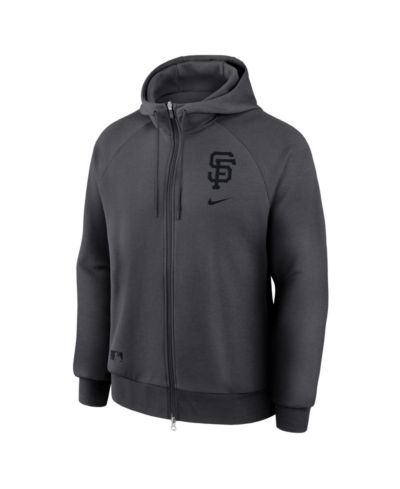 Мужское темно-серое худи Nike San Francisco Giants Authentic Collection Player Raglan Dri-FIT Full-Zip