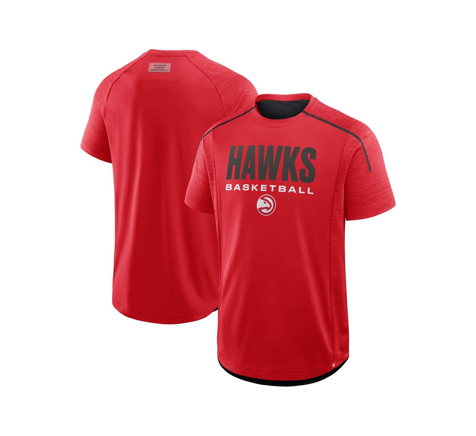 Мужская футболка Fanatics Red Atlanta Hawks Inbound Pass Play Practice