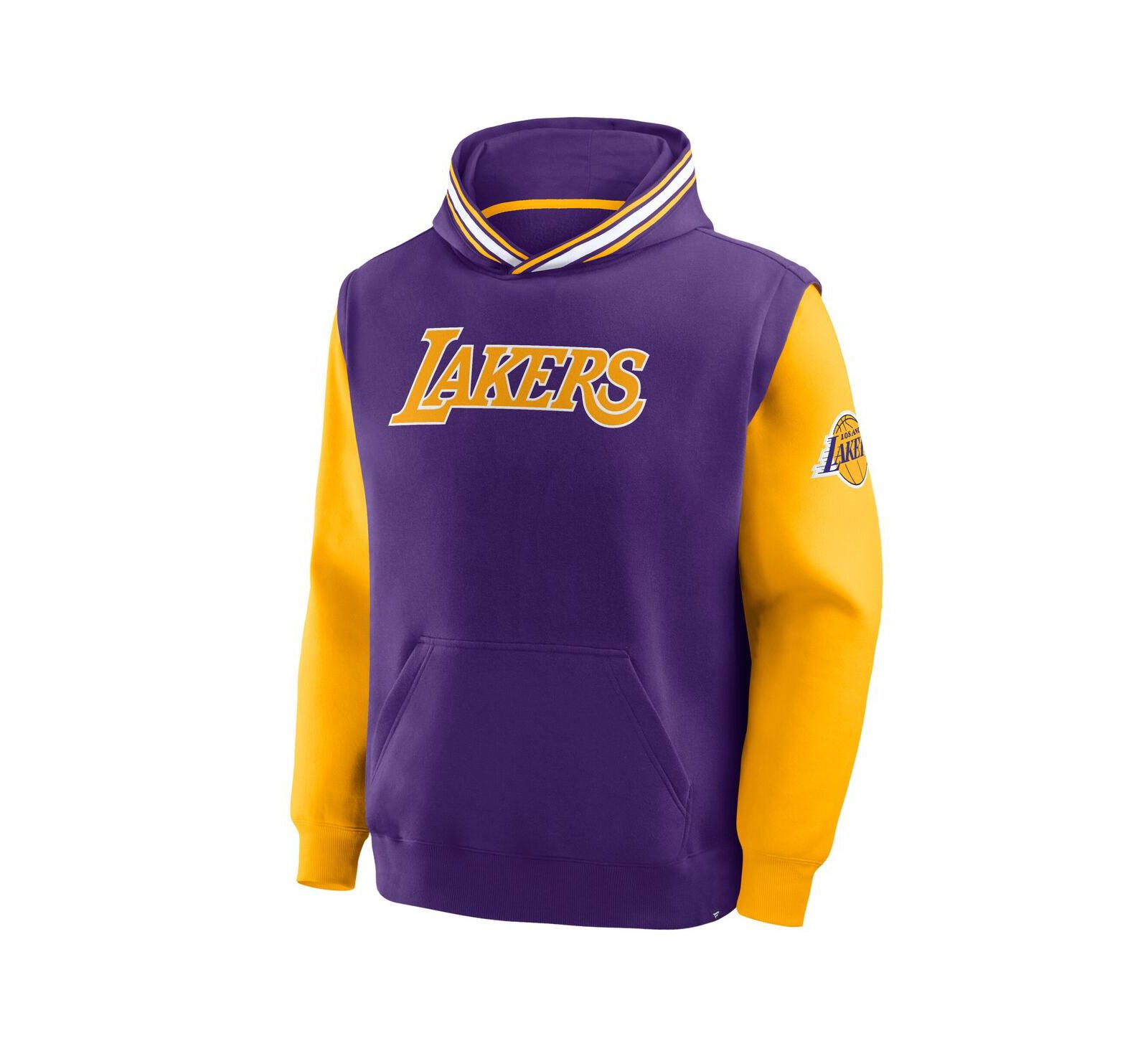 Мужское худи Fanatics Los Angeles Lakers Fastbreak, фиолетовое с золотым
