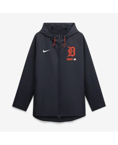 Мужская куртка Nike Men's Navy Detroit Tigers Authentic Collection Raglan Therma-FIT Full-Zip Hooded