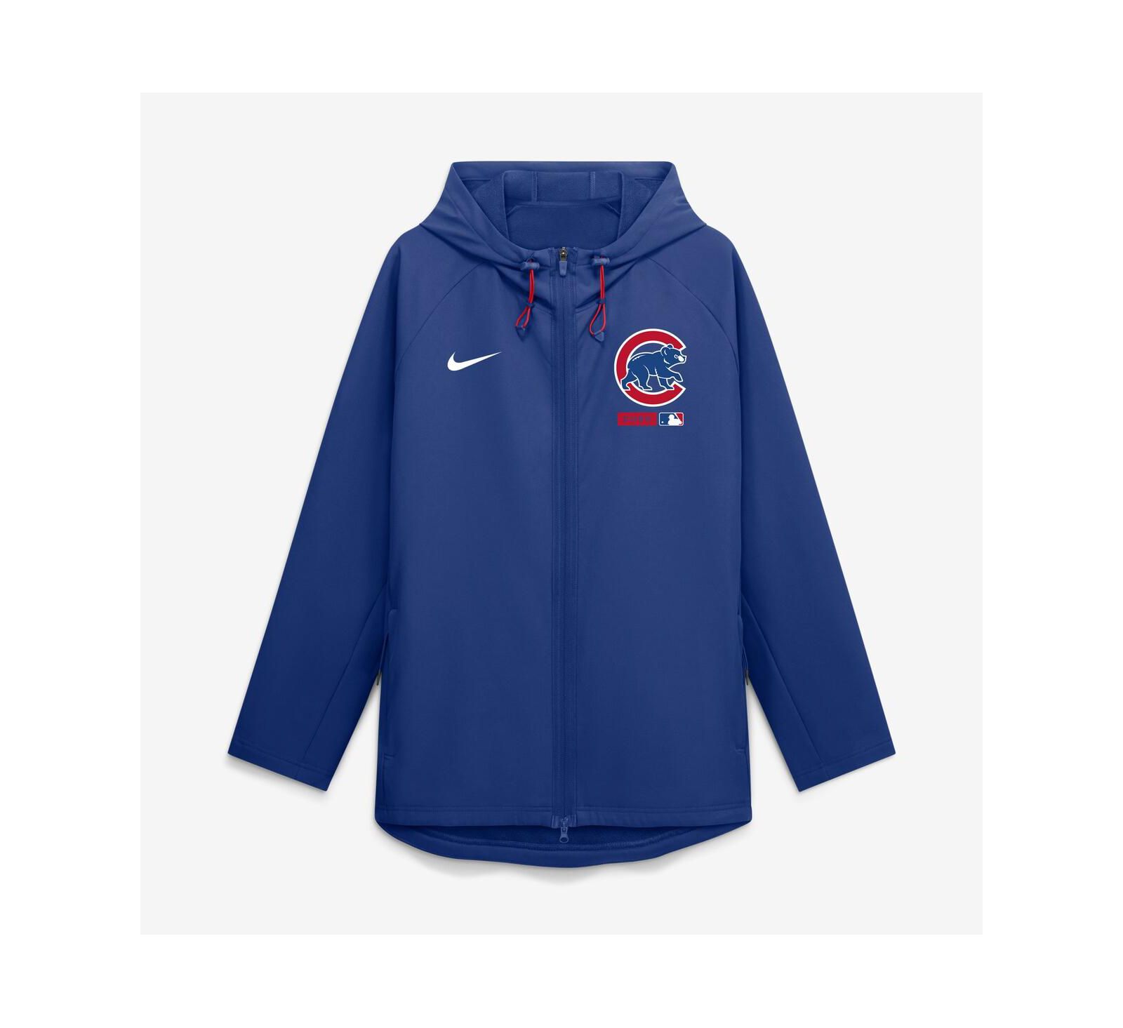 Мужская куртка Nike Royal Chicago Cubs Authentic Collection Raglan Therma-FIT Full-Zip Hooded