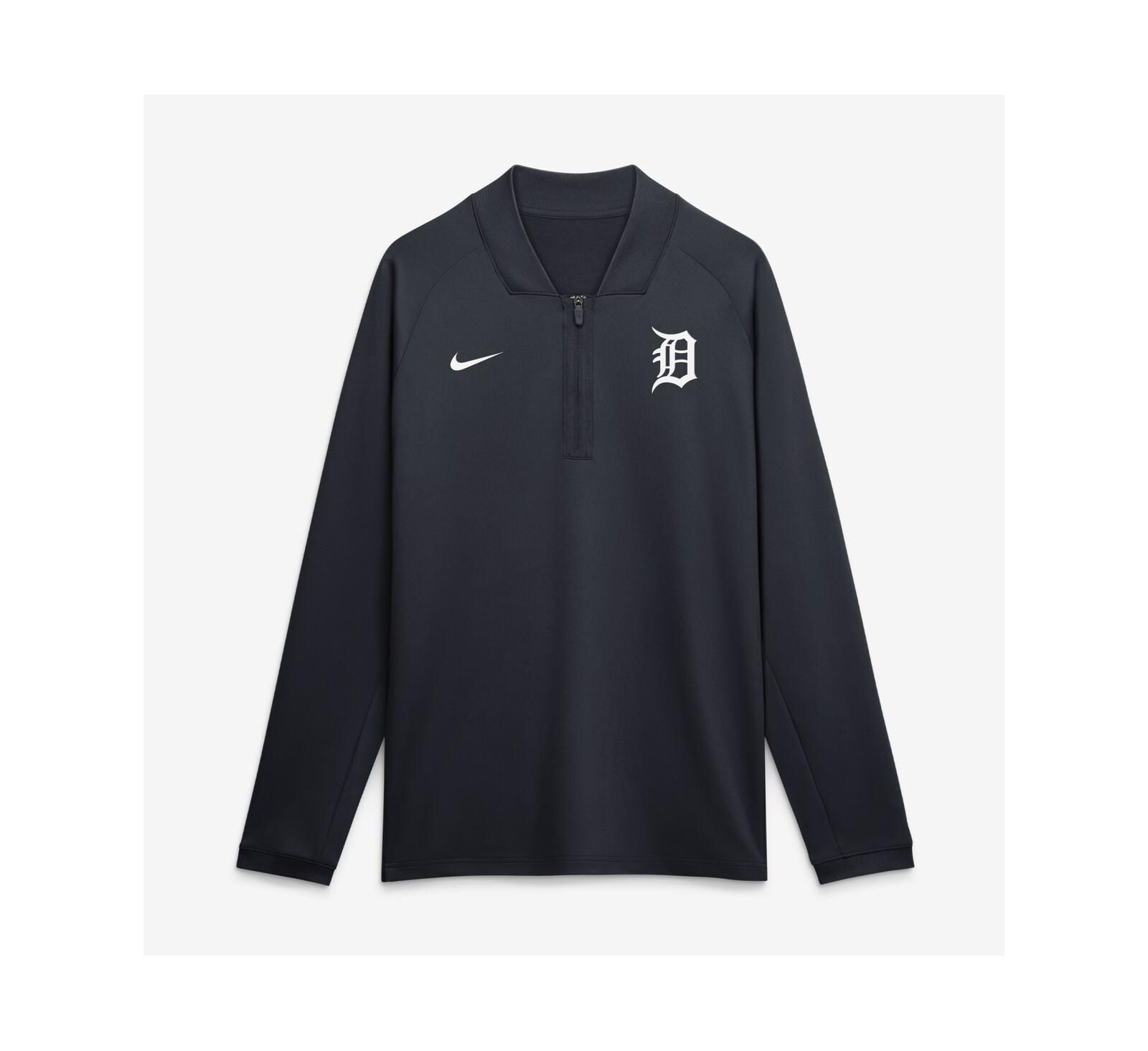 Мужской pullover Nike Detroit Tigers Navy Dri-FIT Raglan Half-Zip