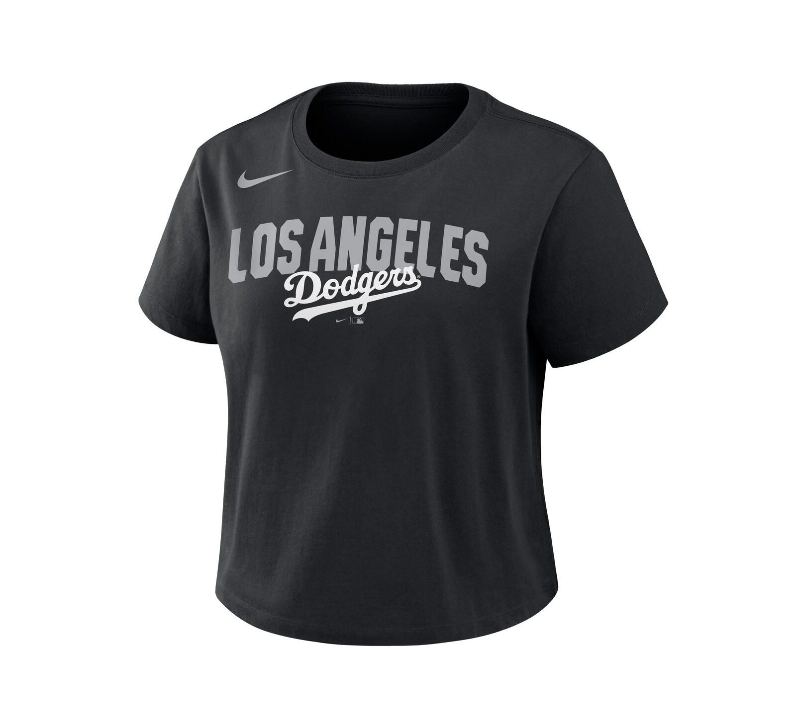 Nike Women's Black Los Angeles Dodgers Mod Cropped T-Shirt