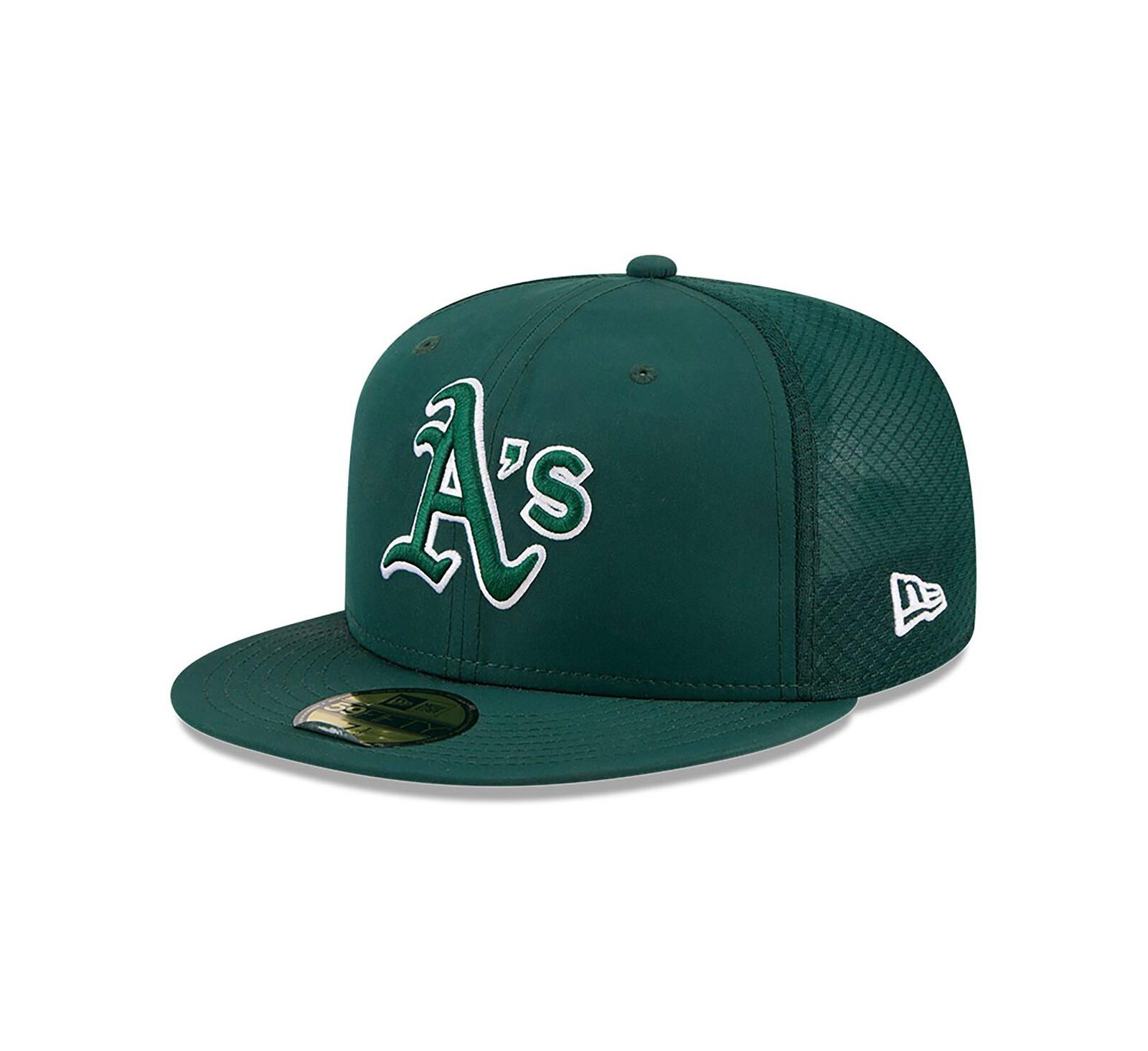 New Era Мужская кепка 59FIFTY Athletics 2026 Batting Practice, зеленая