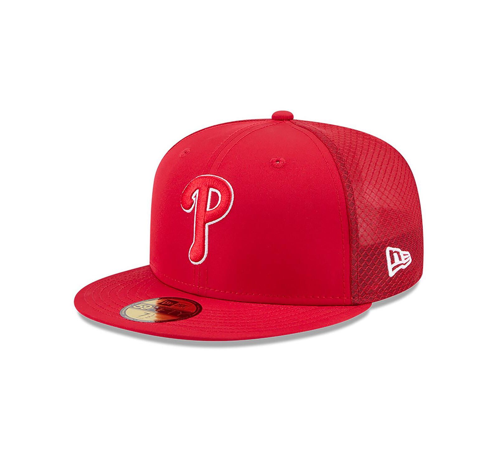 New Era Men's Red Philadelphia Phillies 2026 Batting Practice 59FIFTY Fitted Hat