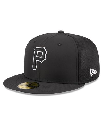 Мужская кепка New Era Black Pittsburgh Pirates 2026 Batting Practice 59FIFTY Fitted