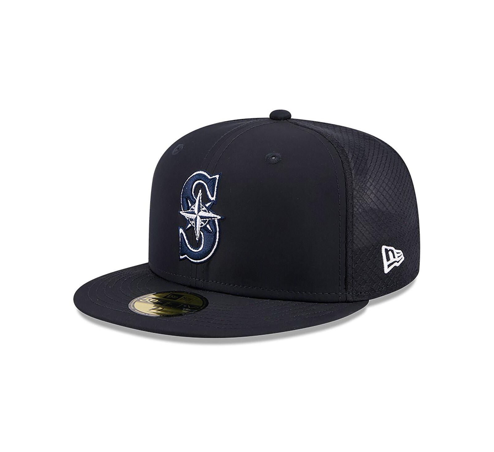 New Era Мужская кепка 59FIFTY Seattle Mariners 2026 Batting Practice, Navy