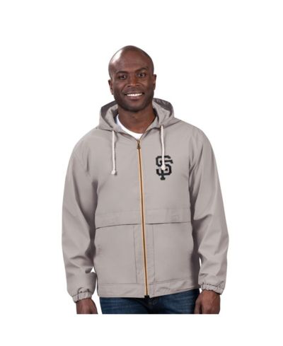 Мужская ветровка G-III Sports by Carl Banks Gray San Francisco Giants Full-Zip Rain Jacket