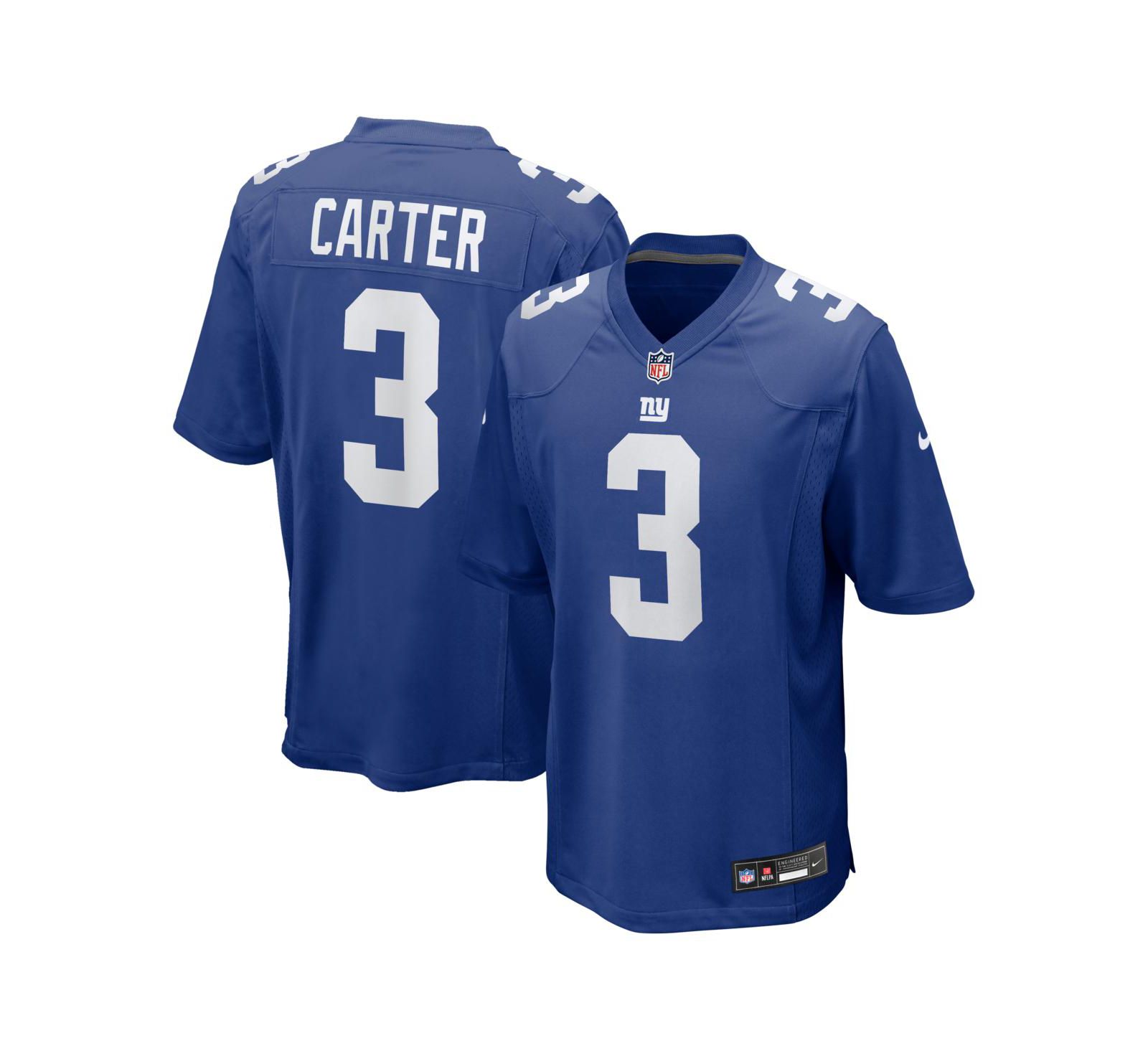 Nike Men's Abdul Carter Royal New York Giants Team Game Jersey