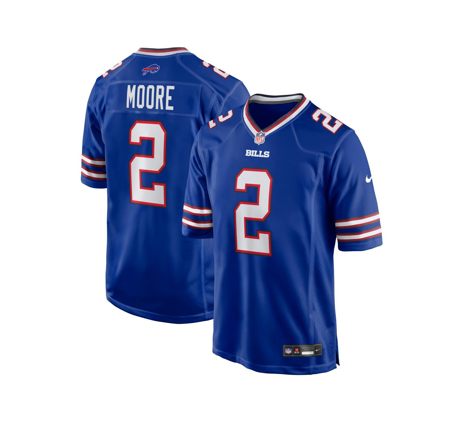 Nike мужская джерси D.J. Moore Royal Buffalo Bills Game