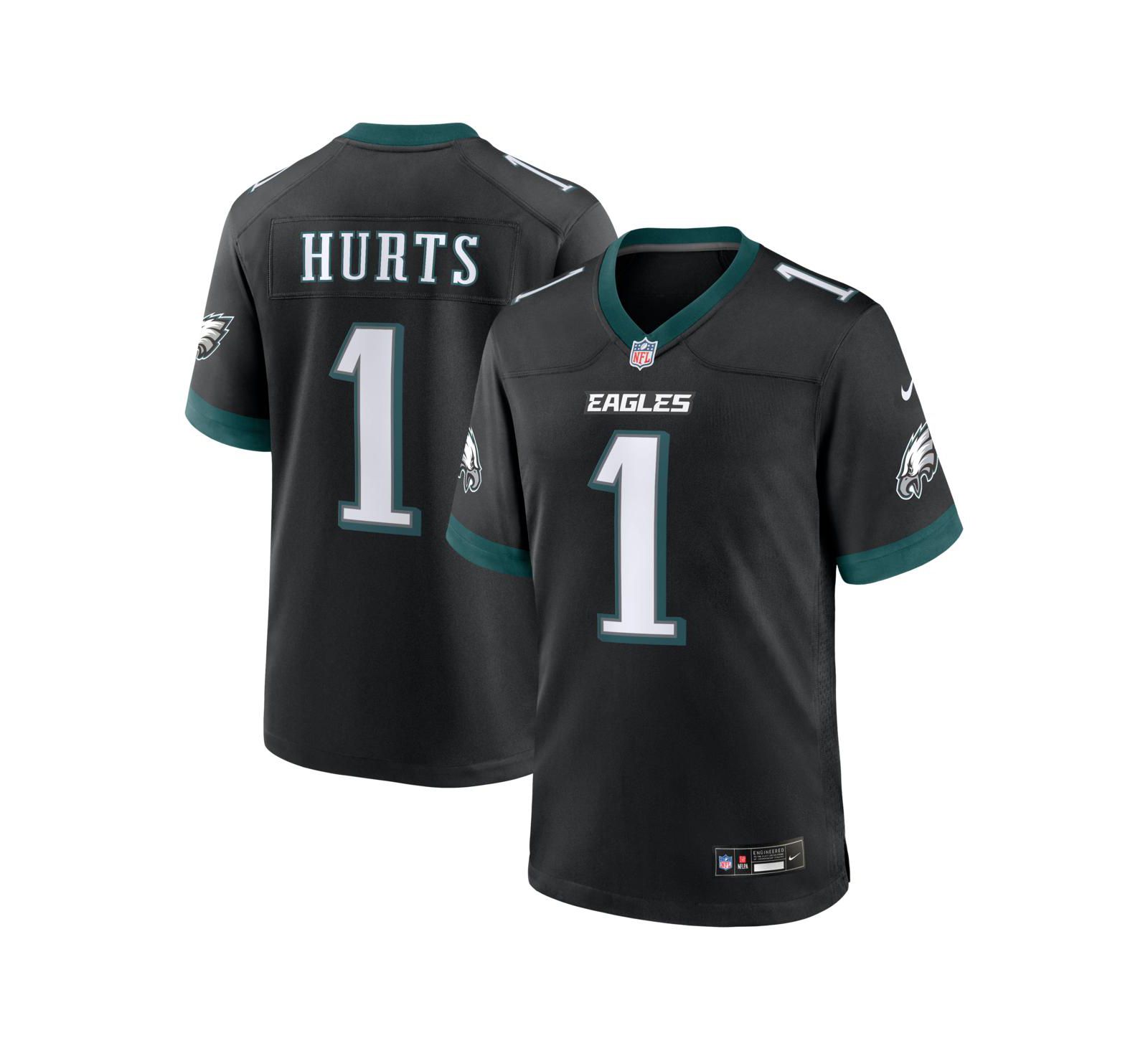 Nike Men's Jalen Hurts Black Philadelphia Eagles Alternate Game Jersey