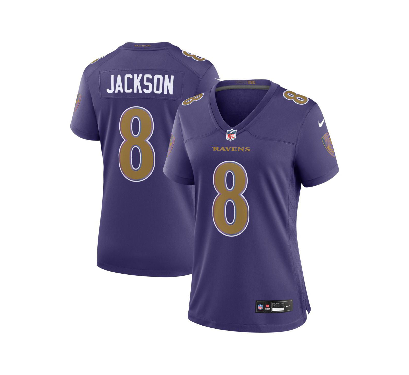 Женская джерси Nike Lamar Jackson Purple Baltimore Ravens Alternate Game