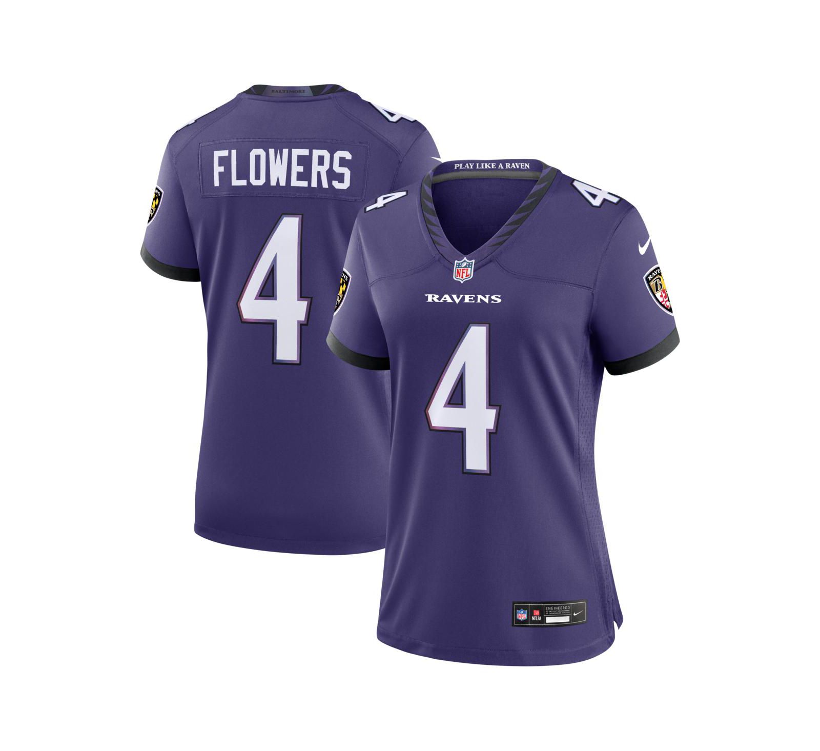 Женская джерси Nike Zay Flowers Baltimore Ravens