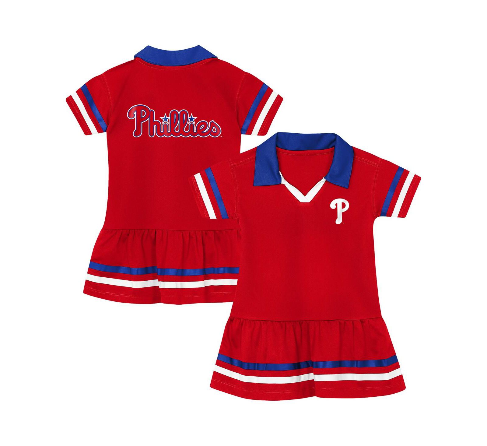 Outerstuff Детское красное платье с принтом Philadelphia Phillies Star Player