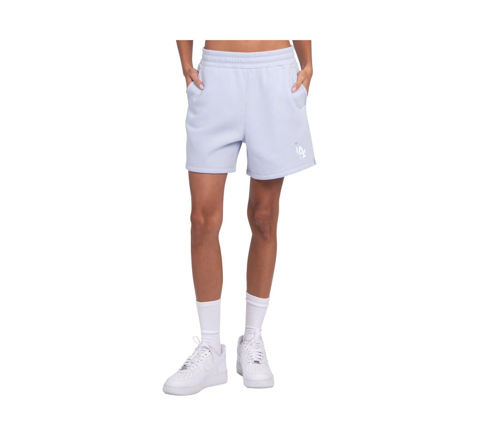 Starter Women's Light Blue Los Angeles Dodgers Pastel High Waisted Shorts