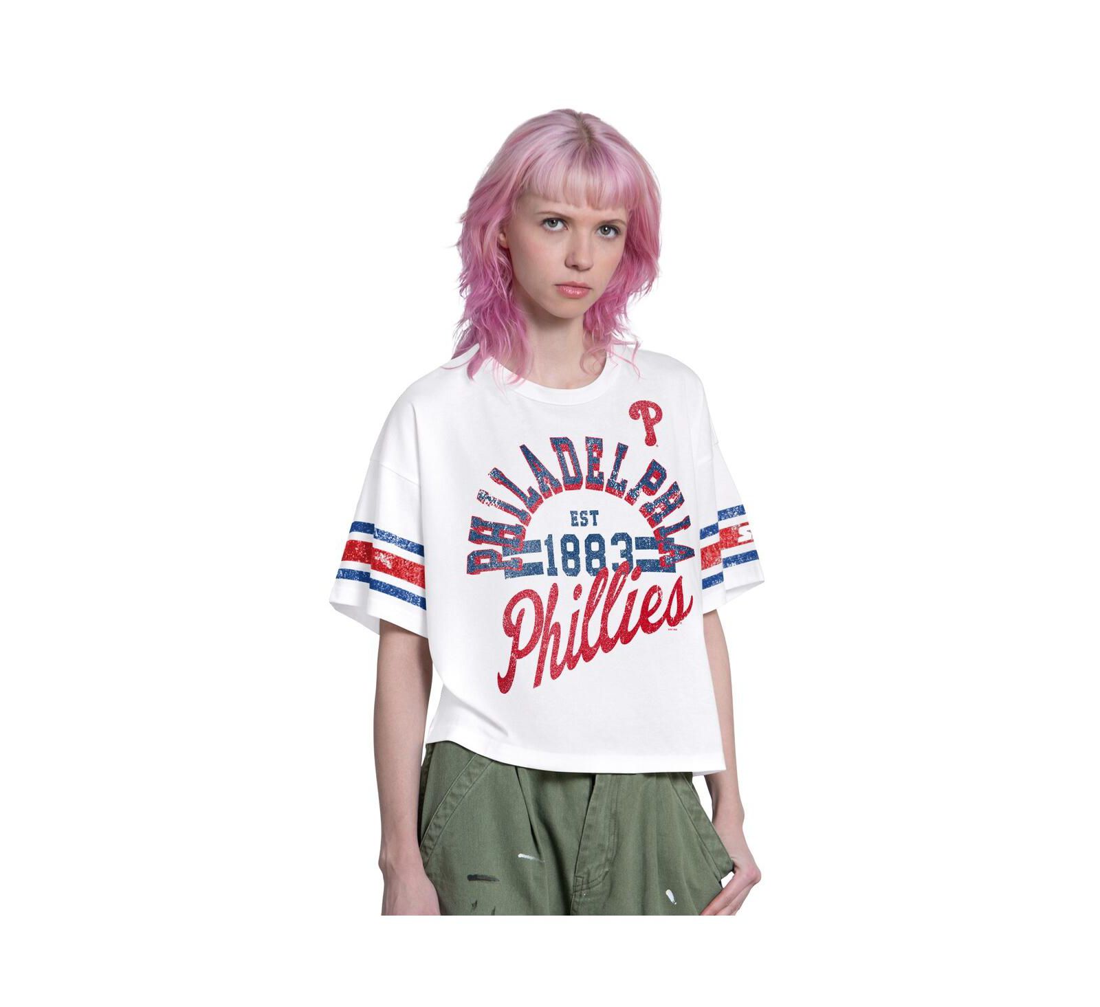 Starter Женская укороченная футболка Philadelphia Phillies White