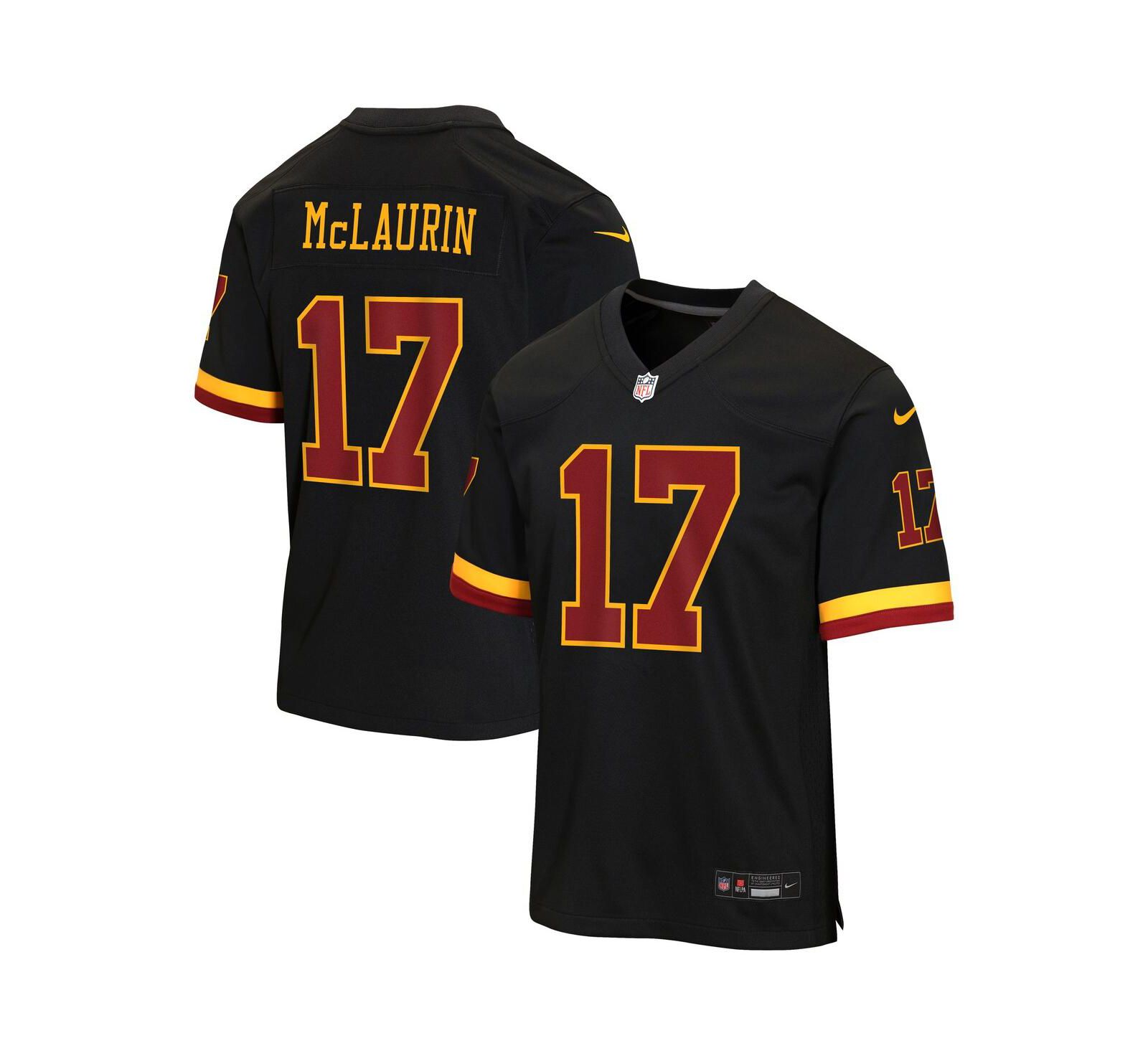 Nike Детский джерси Terry McLaurin Black Washington Commanders