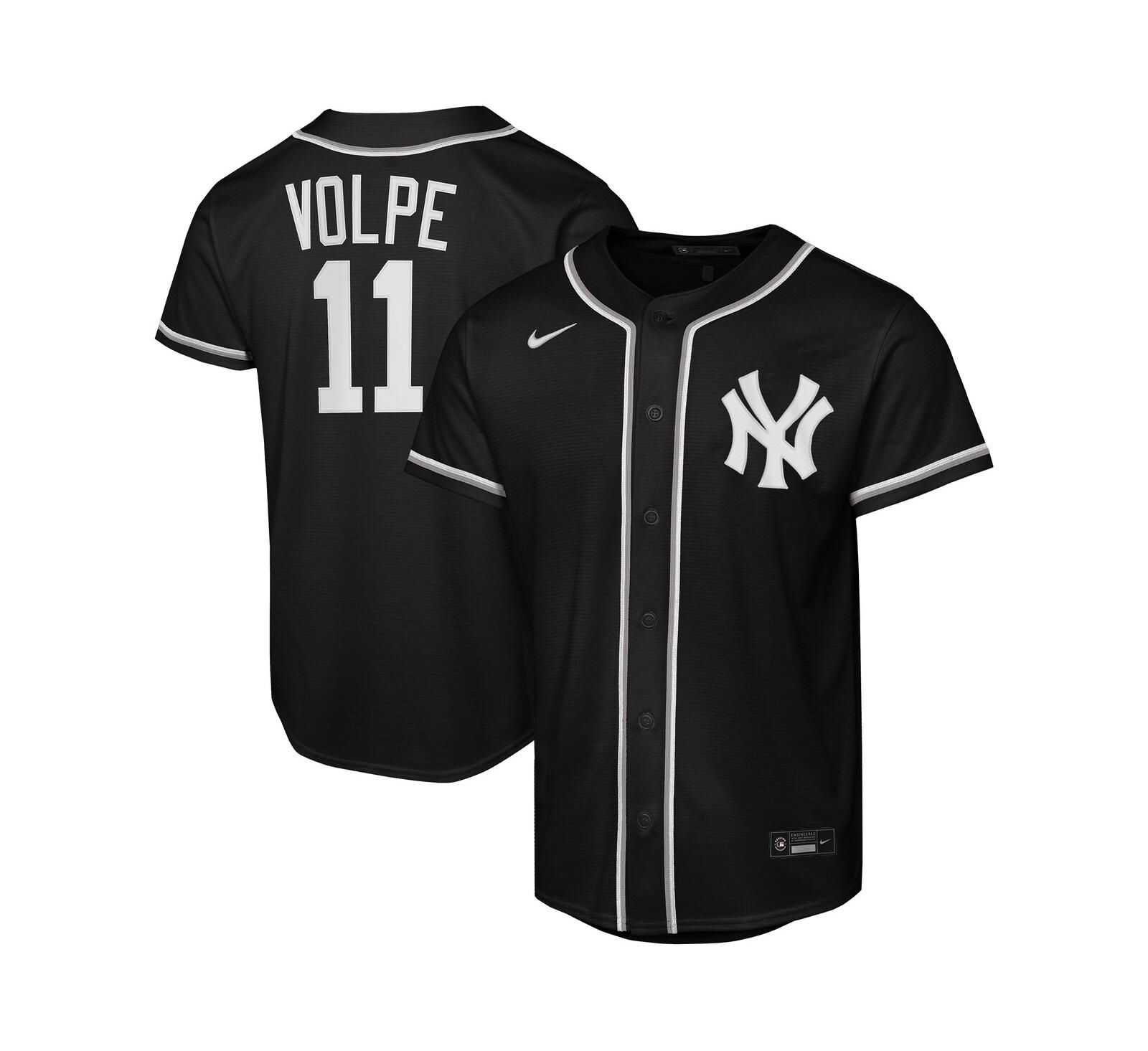 Детская джерси Nike Anthony Volpe Black New York Yankees Fashion Replica Player
