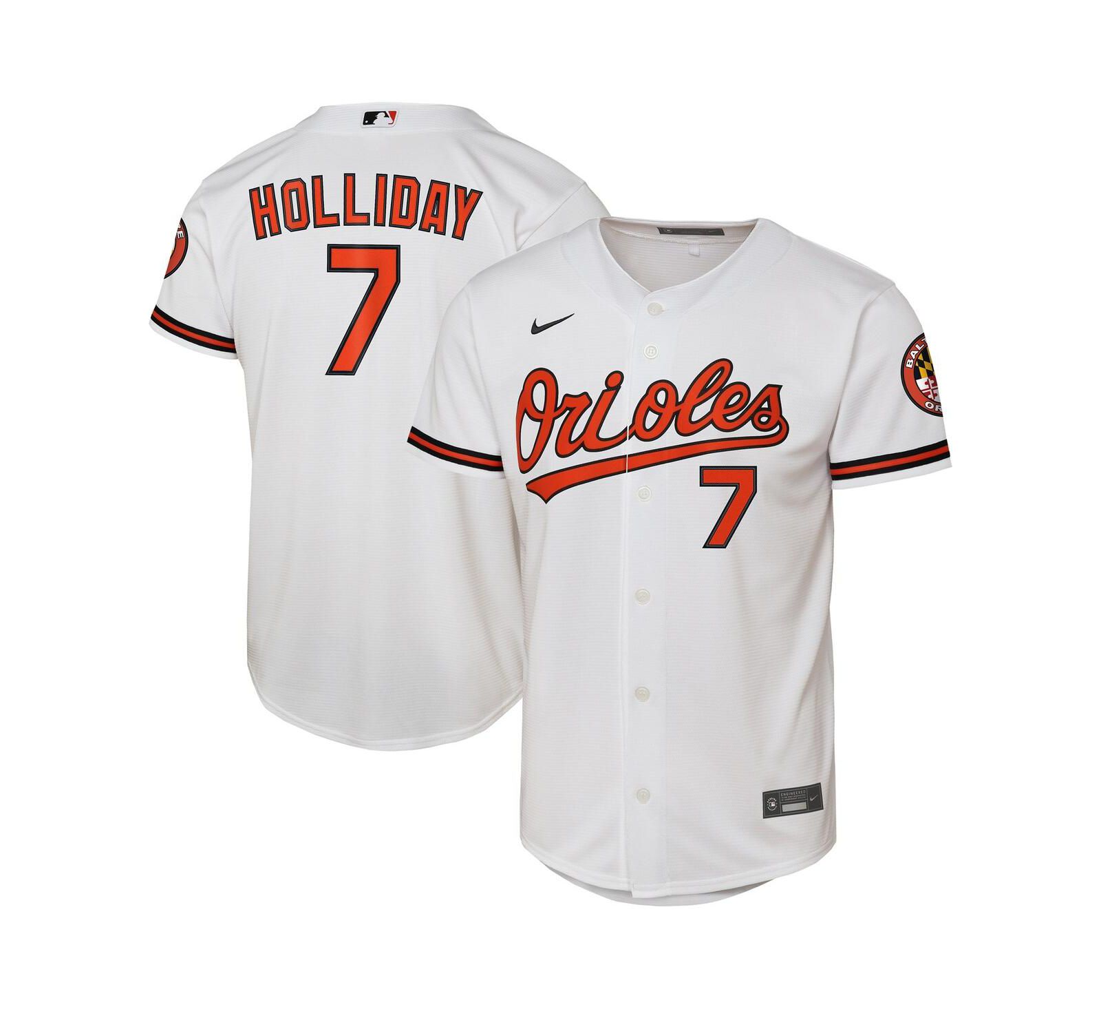 Детская игровая джерси Nike Jackson Holliday White Baltimore Orioles