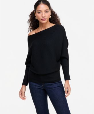 I.N.C. International Concepts Women's Off-the-Shoulder Ribbed-Knit Sweater, Macy's Exclusive